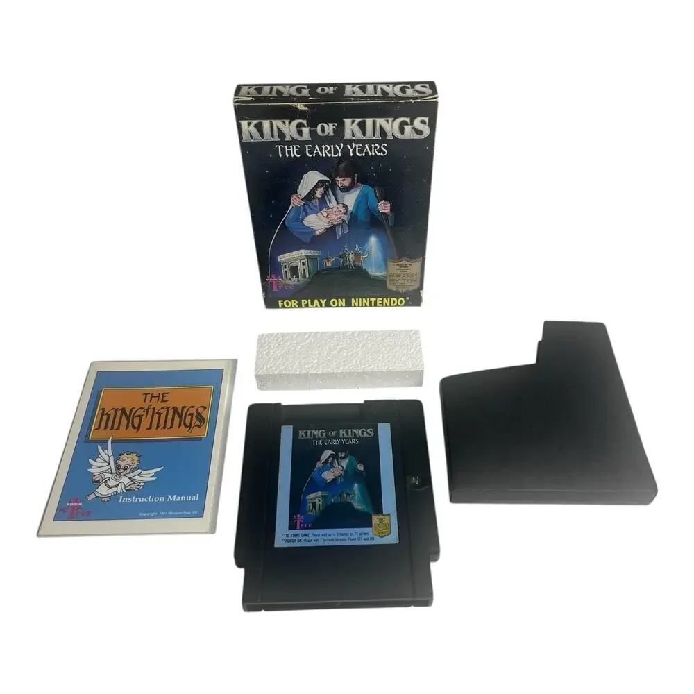 King‎ of Kings The Early Years NES Nintendo Video Game 1991 CIB Complete *Read